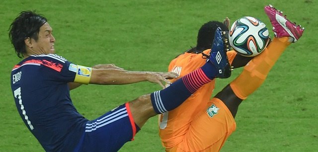 بالصور.. أفيال كوت ديفوار ترسل بفيروساتها إلى الكمبيوتر الياباني وتفوز عليه 2-1 في مونديال البرازيل