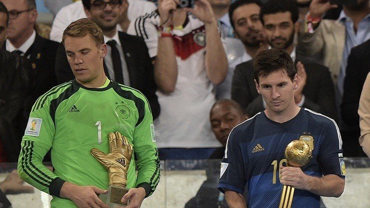 ميسي يفوز بالكرة الذهبية ونوير أفضل حارس في مونديال البرازيل