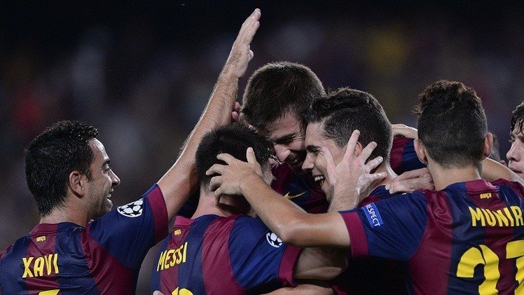 دوري أبطال أوروبا.. رأس بيكيه يمنح برشلونة فوزا باهتا 1-0 على أبويل 