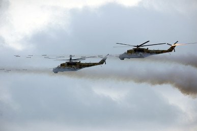  المروحية "مي-24 " في معرض للطيران الدولي