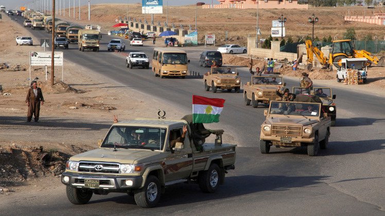 البيشمركة في طريقها إلى عين العرب السورية