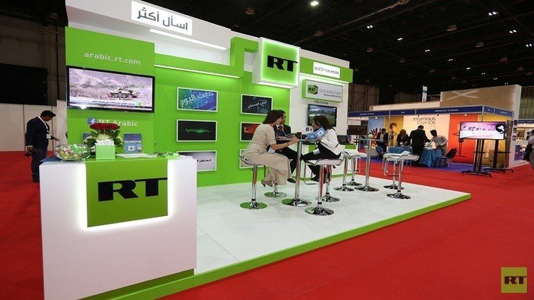 قناة RT تشارك في معرض "Mediacontent" في دبي