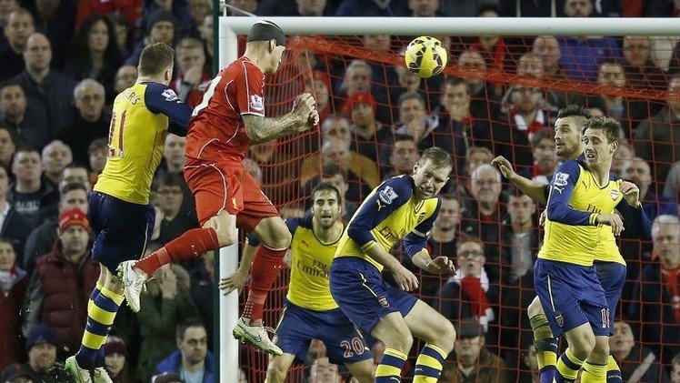 ليفربول يفلت من الهزيمة أمام المدفعجية في الوقت القاتل