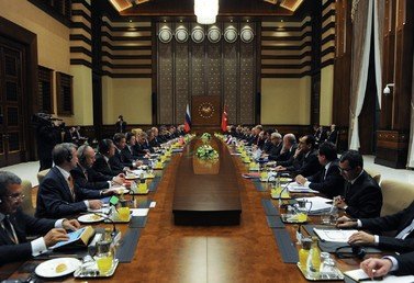  فلاديمير بوتين ورجب طيب أردوغان يترأسان الاجتماع الخامس لمجلس التعاون الثنائي 
