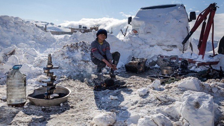 اليونيسيف: مقتل 10 أطفال جدد من اللاجئين السوريين بسبب البرد