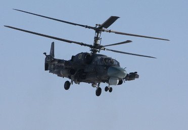 المروحية "كا - 52 " خلال التدريبات