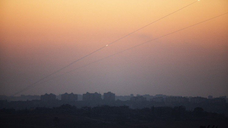 سقوط صاروخ من غزة على جنوب إسرائيل 