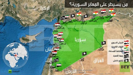 إنفوجرافيك: من يسيطر على المعابر السورية؟