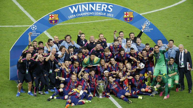 برشلونة يتوج بلقب بطل دوري أبطال أوروبا بفوزه على يوفنتوس  .. (صور)