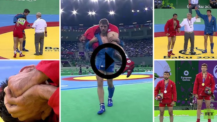 (فيديو) مصارع سامبو ينسى الفوز ويحمل خصمه المصاب لتلقي العلاج
