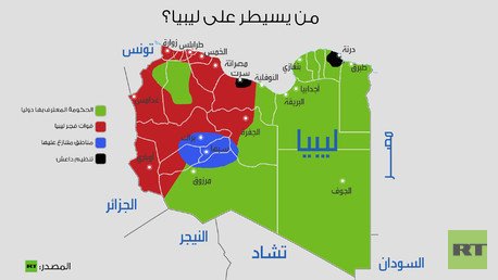 إنفوجرافيك: من يسيطر على ليبيا؟