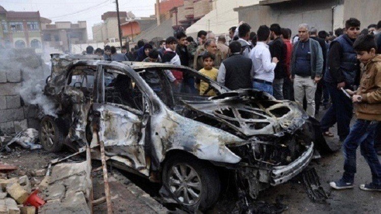 5 قتلى  بتفجير سيارة مفخخة في ديالى بالعراق