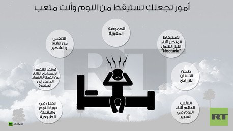 إنفوجرافيك: أمور تجعلك تستيقظ من النوم وأنت متعب