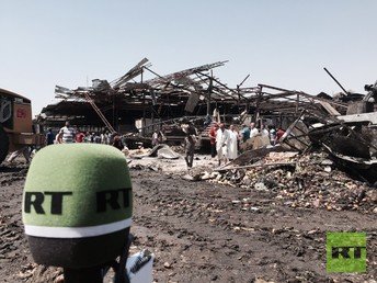 كاميرا RT في موقع الانفجار