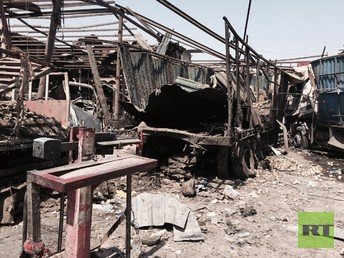 كاميرا RT في موقع الانفجار