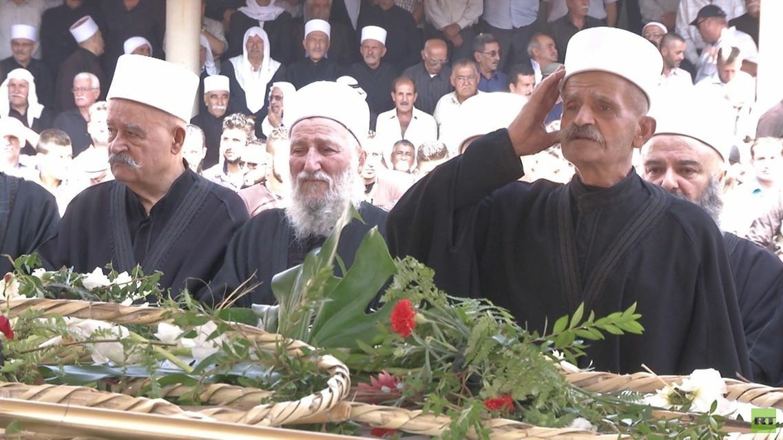 مراسم تشييع ضحايا الانفجارات في السويداء