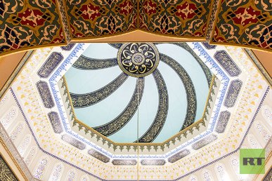 قبة المسجد من الداخل 