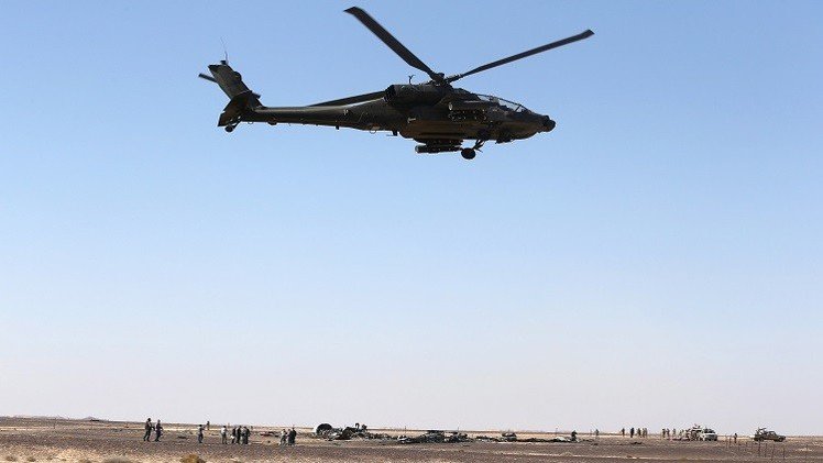 تحطم مروحية مصرية