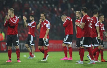 لاعبو منتخب ألبانيا