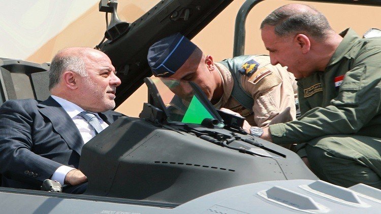 العبادي يأمر سلاح الجو بأن يكون على أهبة الاستعداد للدفاع عن سيادة العراق