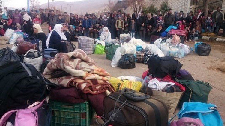 قافلة جديدة من المساعدات الإنسانية لمضايا في ريف دمشق 