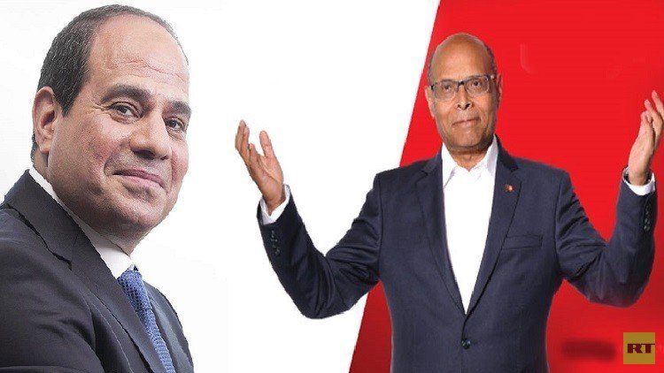 المرزوقي للسيسي: "توصي التونسيين بالحفاظ على بلدهم وأنت من ضيّع مصر"