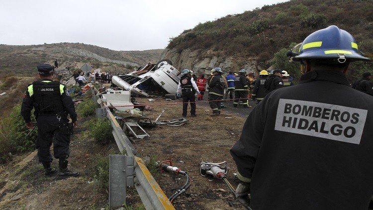 قتلى وجرحى في حادث حافلة بالمكسيك 
