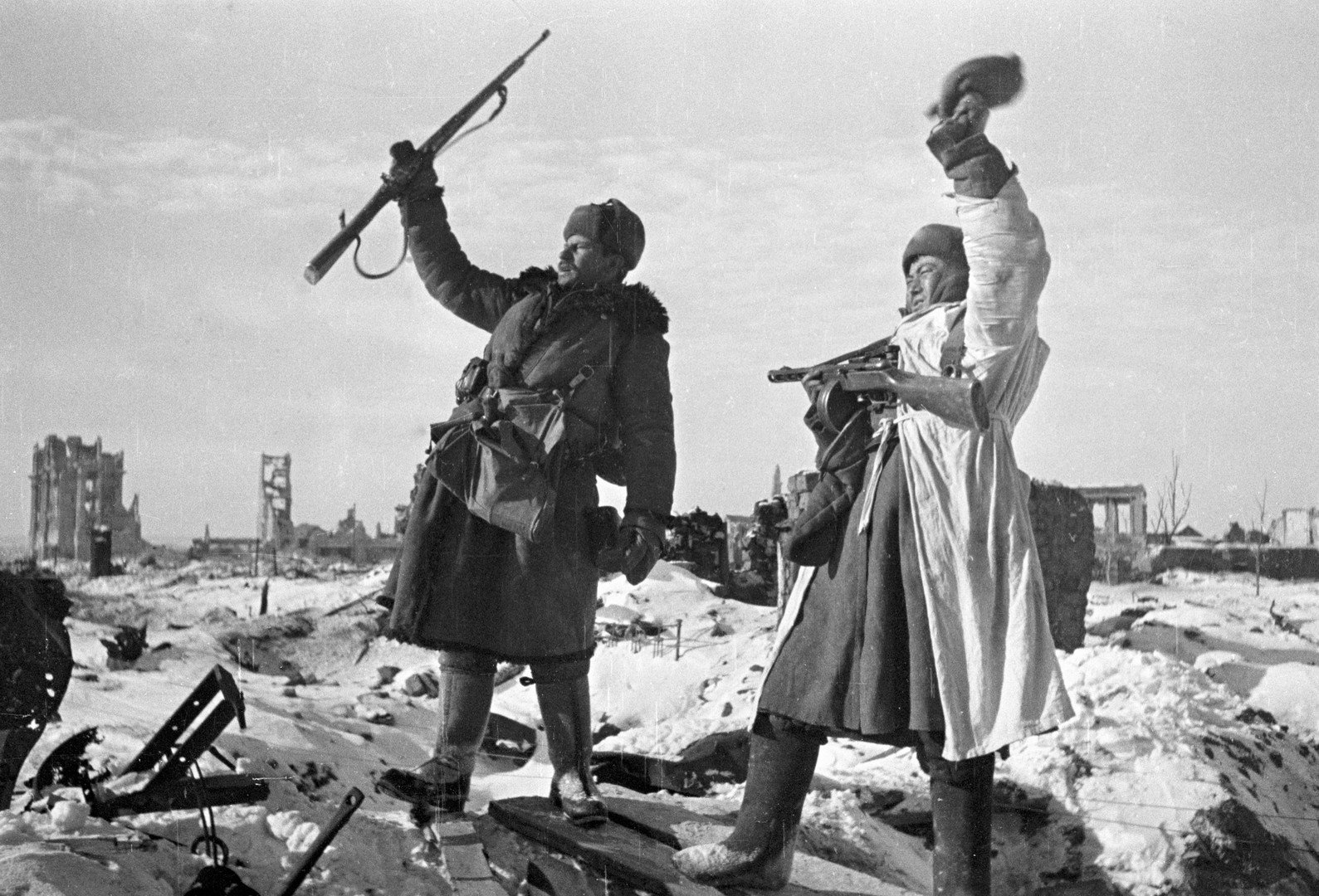 ستالينغراد في 31 يناير/كانون الثاني 1943 ( المدينة وهي محررة)