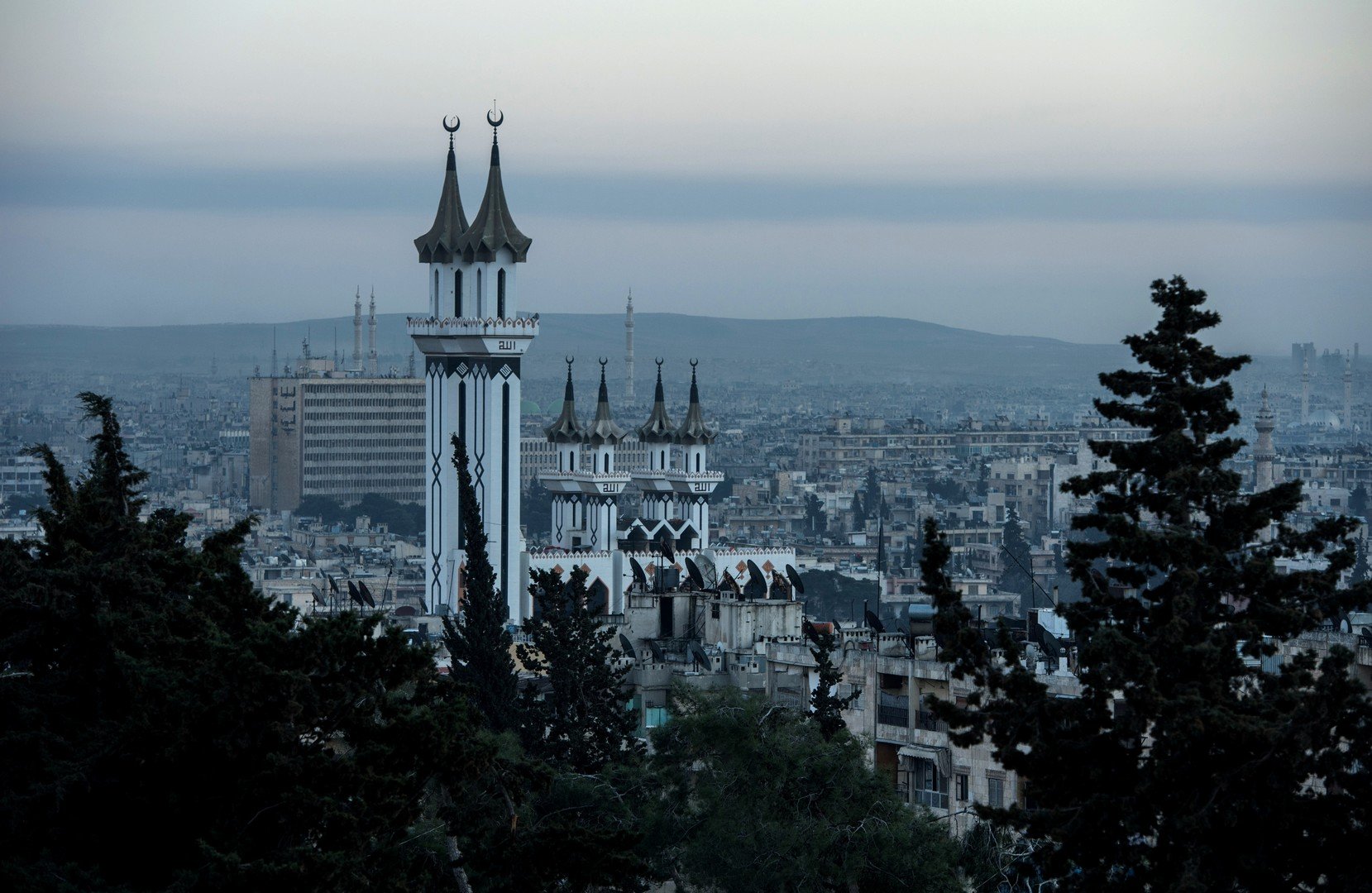 منظر مسجد في حلب