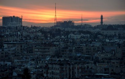 من مناظر مدينة حلب السورية