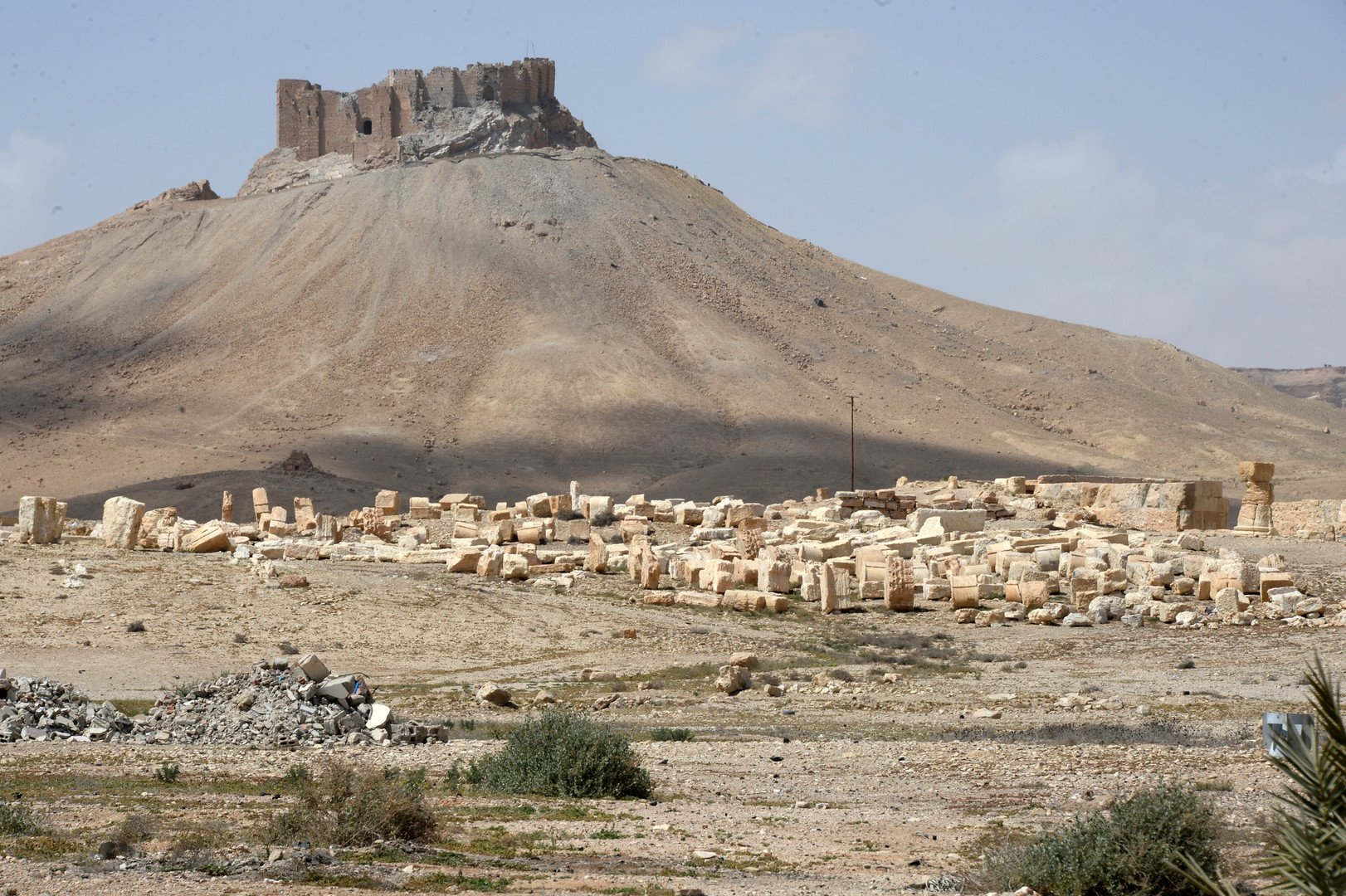 الجزء الأثري من تدمر بعد تحرير المدينة من الإرهابيين