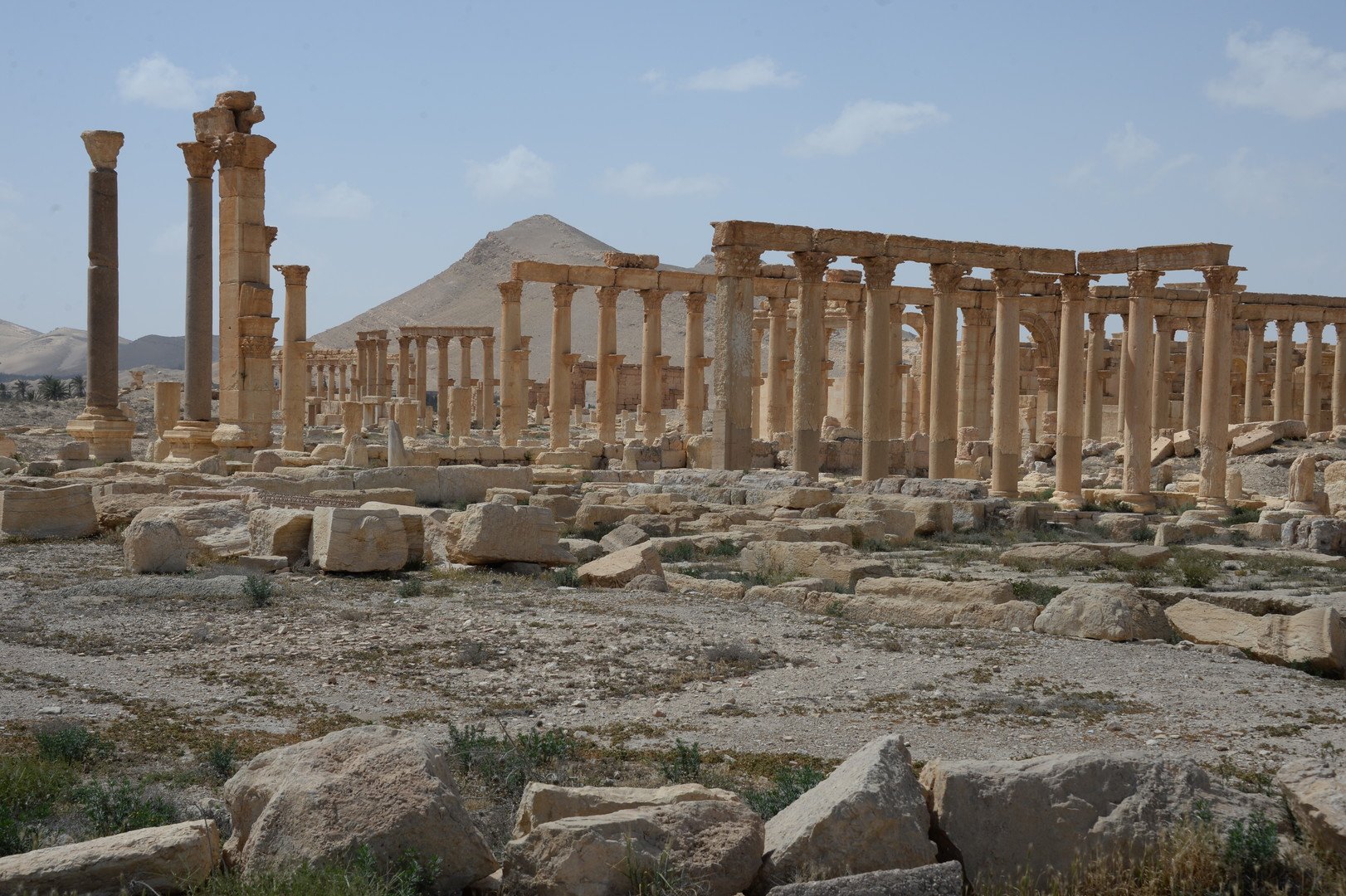 الجزء الأثري من تدمر بعد تحرير المدينة من الإرهابيين