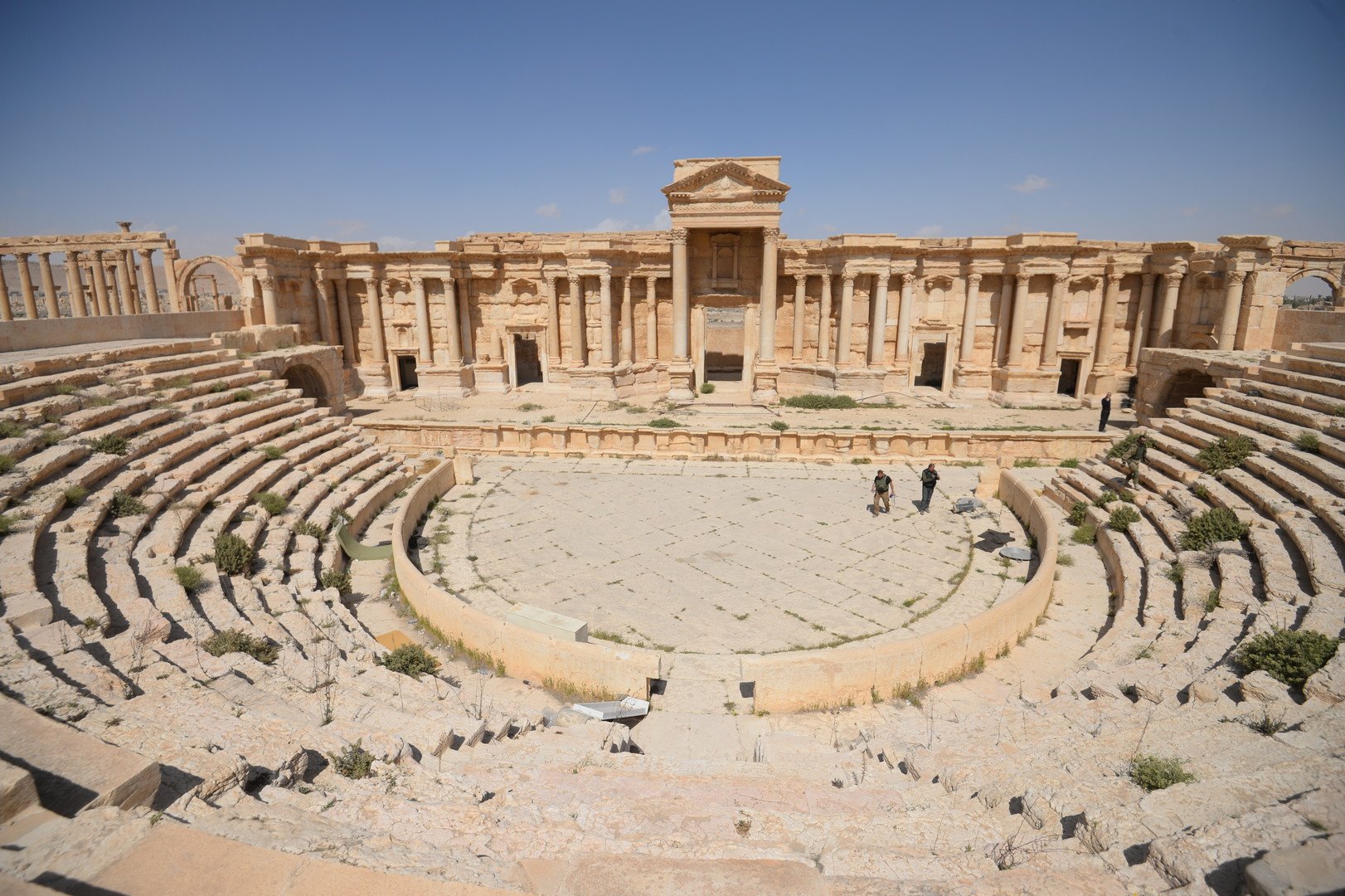 الجزء الأثري من تدمر بعد تحرير المدينة من الإرهابيين