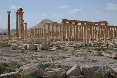 الجزء الأثري من تدمر بعد تحرير المدينة من الإرهابيين