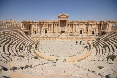 الجزء الأثري من تدمر بعد تحرير المدينة من الإرهابيين