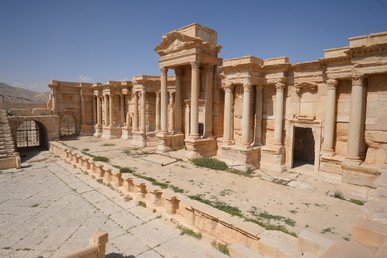 الجزء الأثري من تدمر بعد تحرير المدينة من الإرهابيين