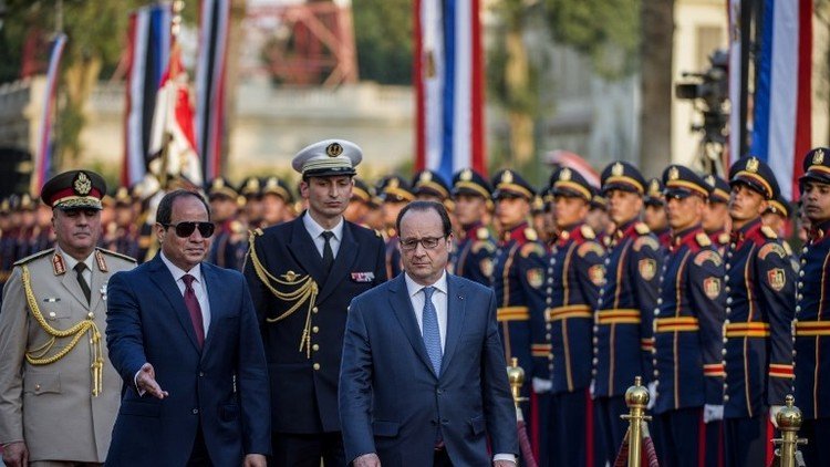  هولاند والسيسي نحو مواجهة الفكر الإرهابي 