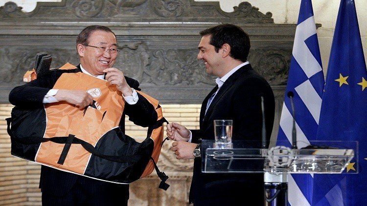 هدية يونانية غير متوقعة لبان كي مون!