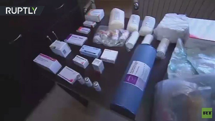 مساعدات روسية طبية لمشفى في حلب