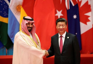 الرئيس الصيني يلتقي مع ولي ولي العهد السعودي الأمير محمد بن سلمان