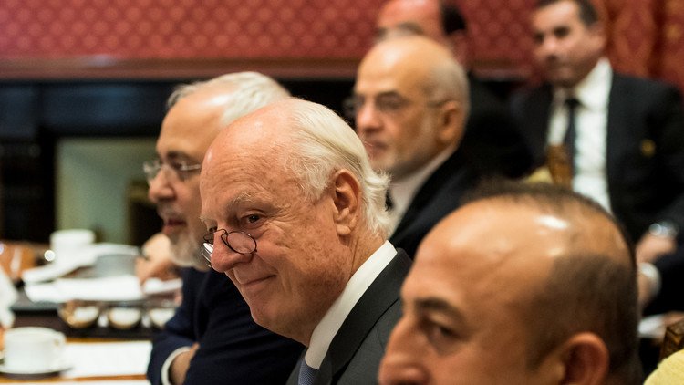 دي ميستورا يدعو من طهران لوقف القتال في حلب