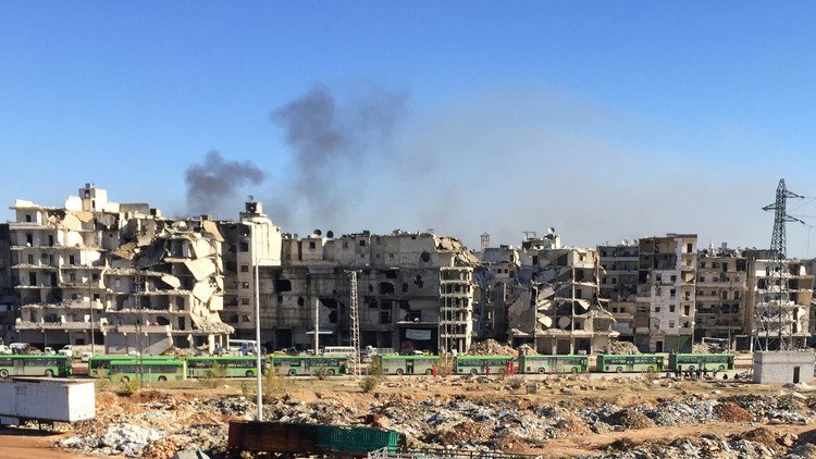 خروج قافلة ثالثة للمسلحين وعائلاتهم من حلب