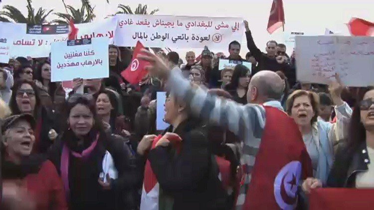 تظاهرات في تونس ضد عودة المتطرفين