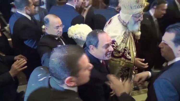  السيسي يشارك في الفعاليات بمناسبة عيد الميلاد