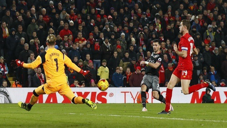ساوثهامبتون يطيح  بليفربول في كأس الرابطة 