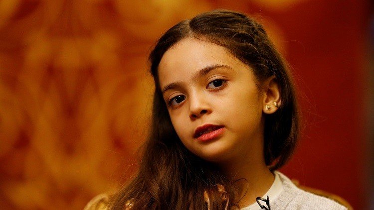 "مغردة" حلب الصغيرة توجه رسالة لترامب