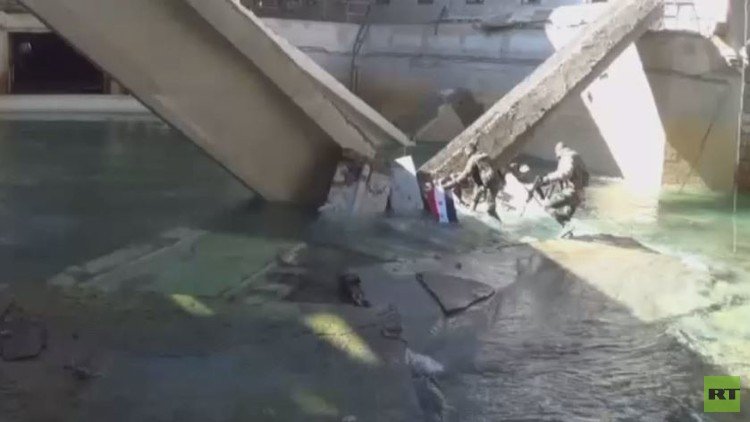 شاهد بالفيديو الدمار الذي حل بوادي بردى ومنشأة عين الفيجة التي تزود دمشق بمياه الشرب