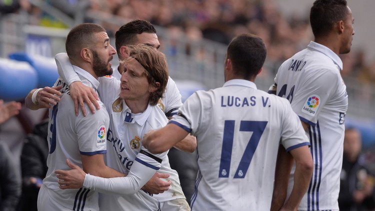 ريال مدريد ينتصر بدون رونالدو ويسحق إيبار برباعية