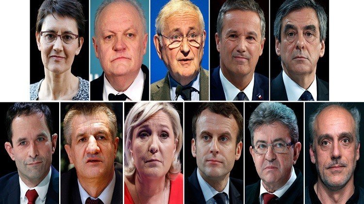 11مرشحا رسميا للدورة الأولى من الانتخابات الرئاسية الفرنسية
