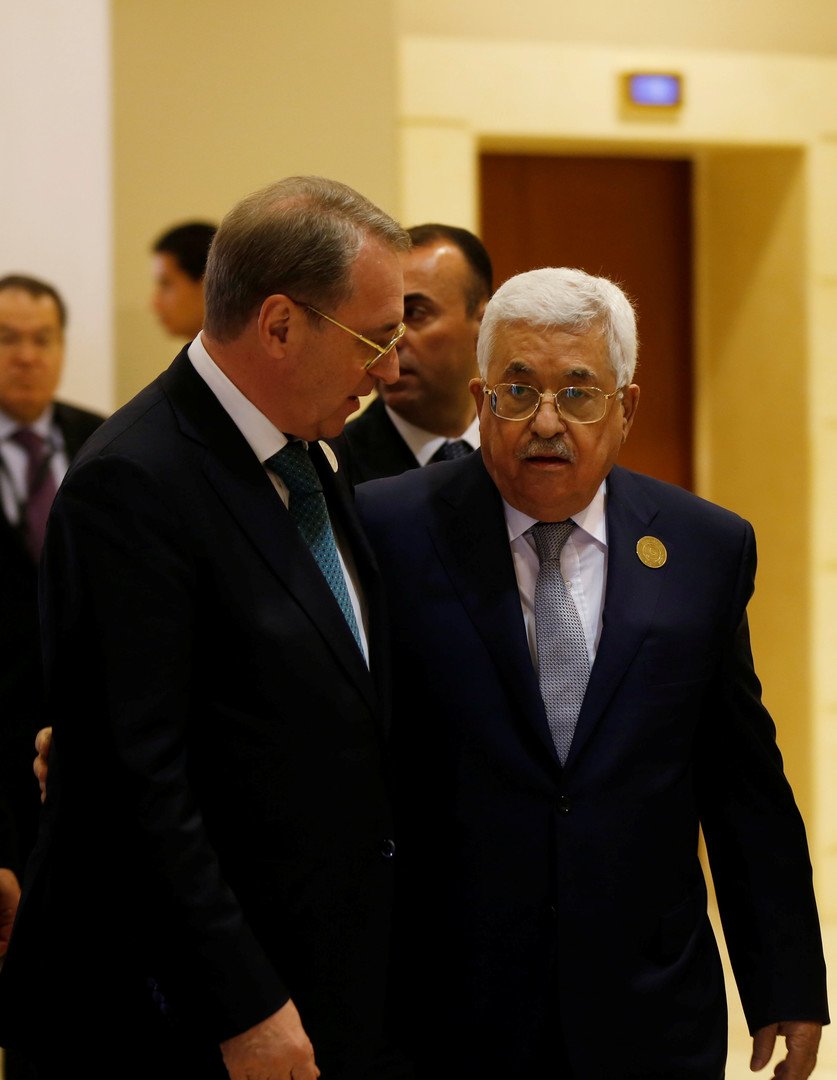 رئيس دولة فلسطين محمود عباس يلتقي نائب وزير الخارجية الروسي ميخائيل بوغدانوف